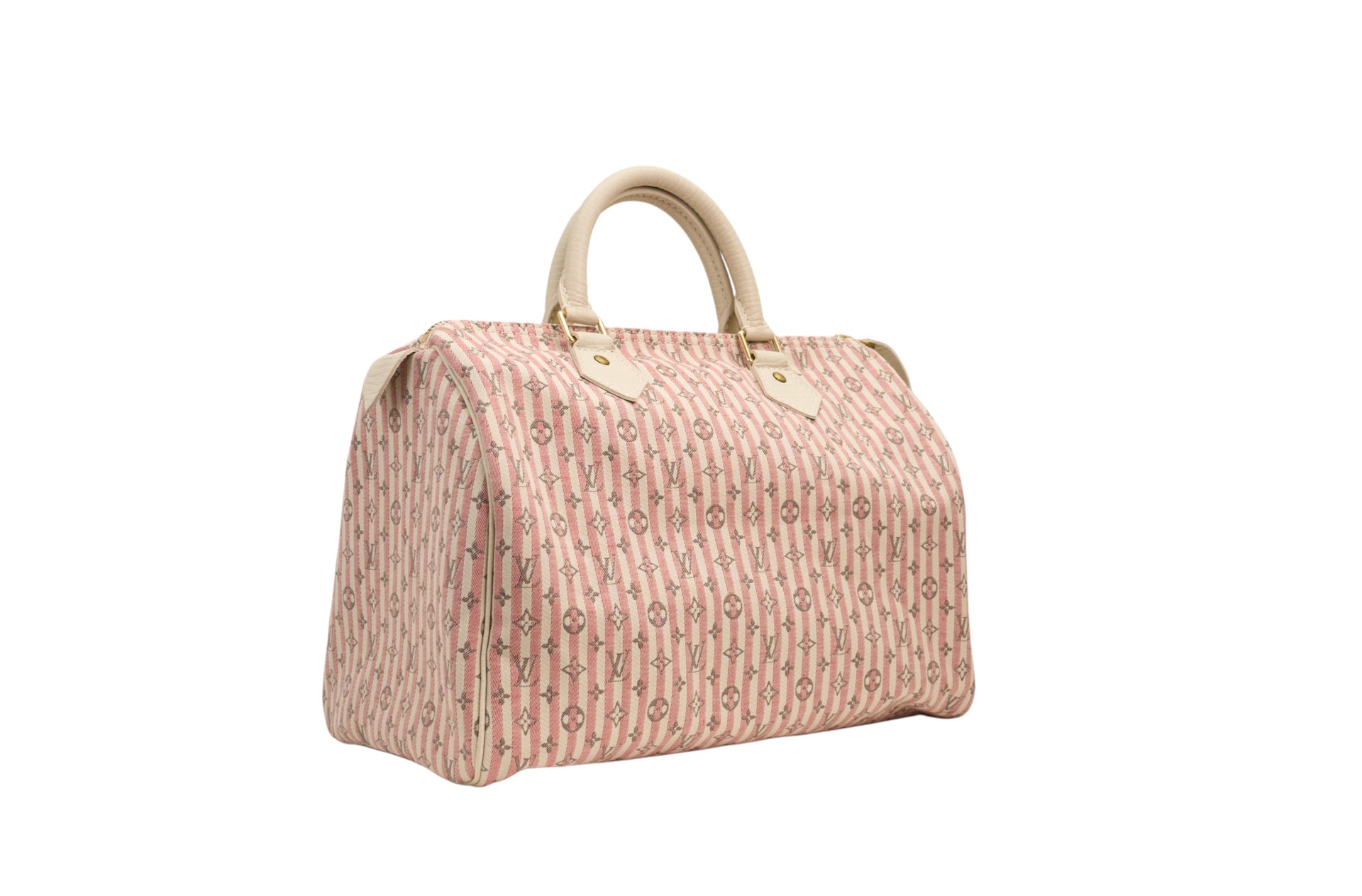 Louis Vuitton Speedy 30 Monogram Mini Lin Croisette Rouge