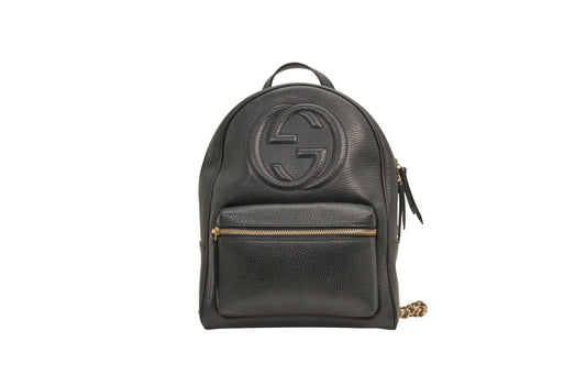 Gucci Black Soho Chain Backpack