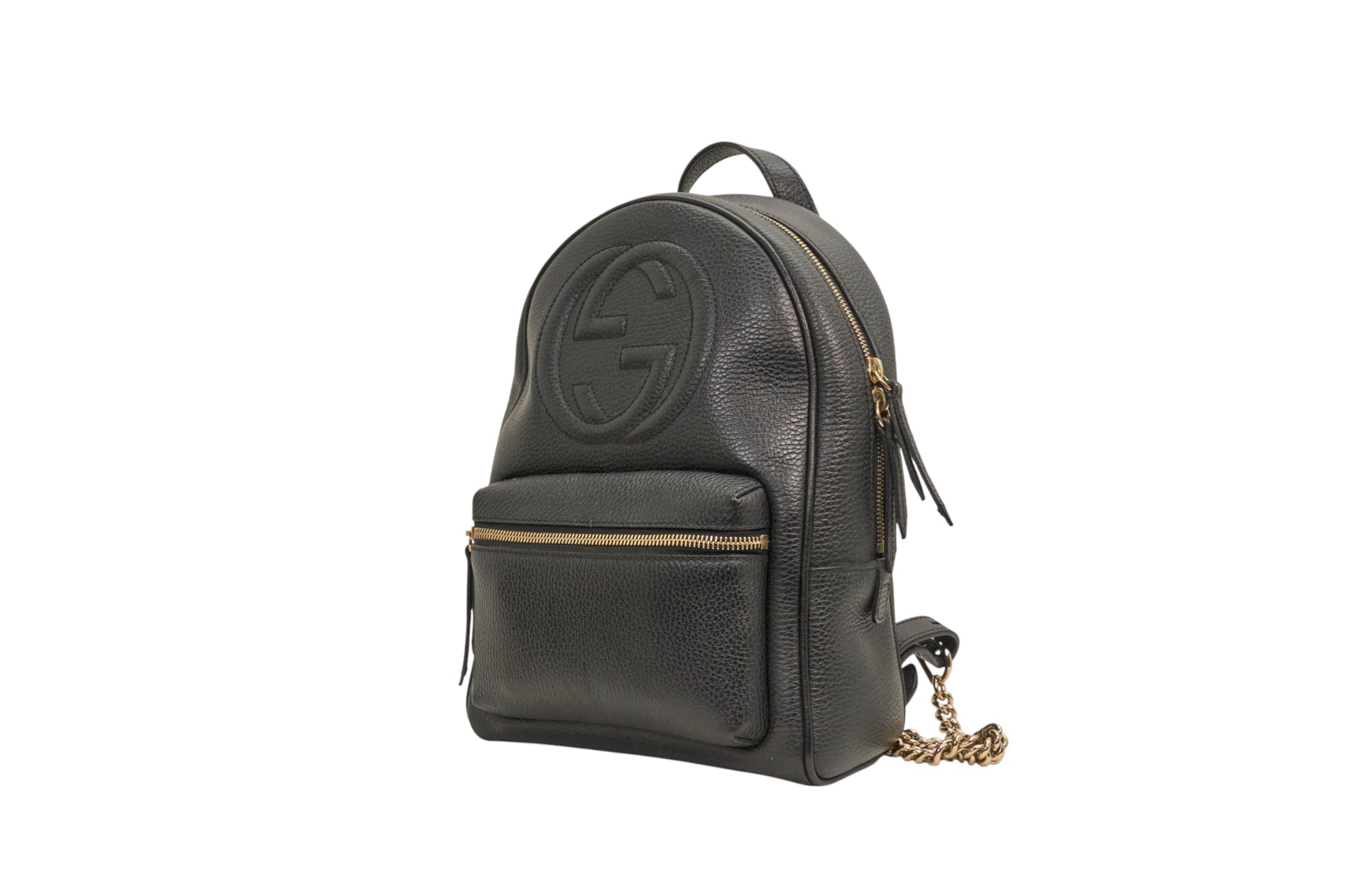 Gucci Black Soho Chain Backpack
