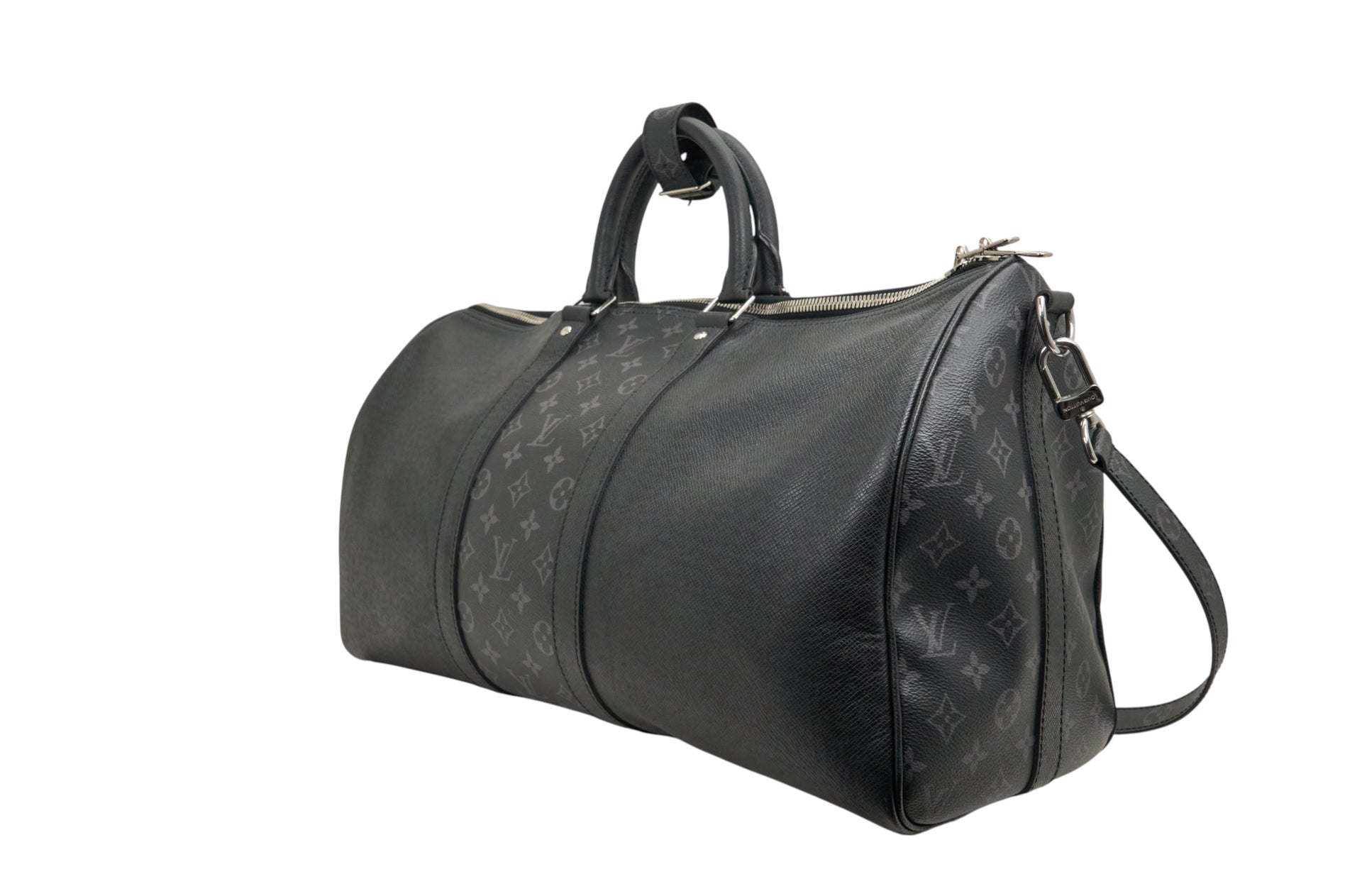 Louis Vuitton Keepall Bandouliere 50 Monogram Taigarama Black