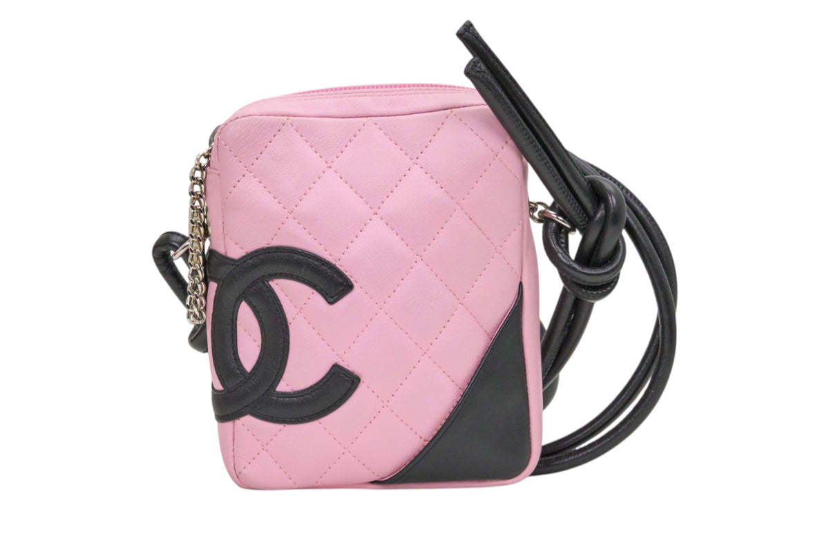 Chanel Pink Quilted Leather Cambon Crossbody