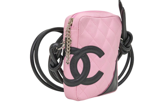 Chanel Pink Quilted Leather Cambon Crossbody