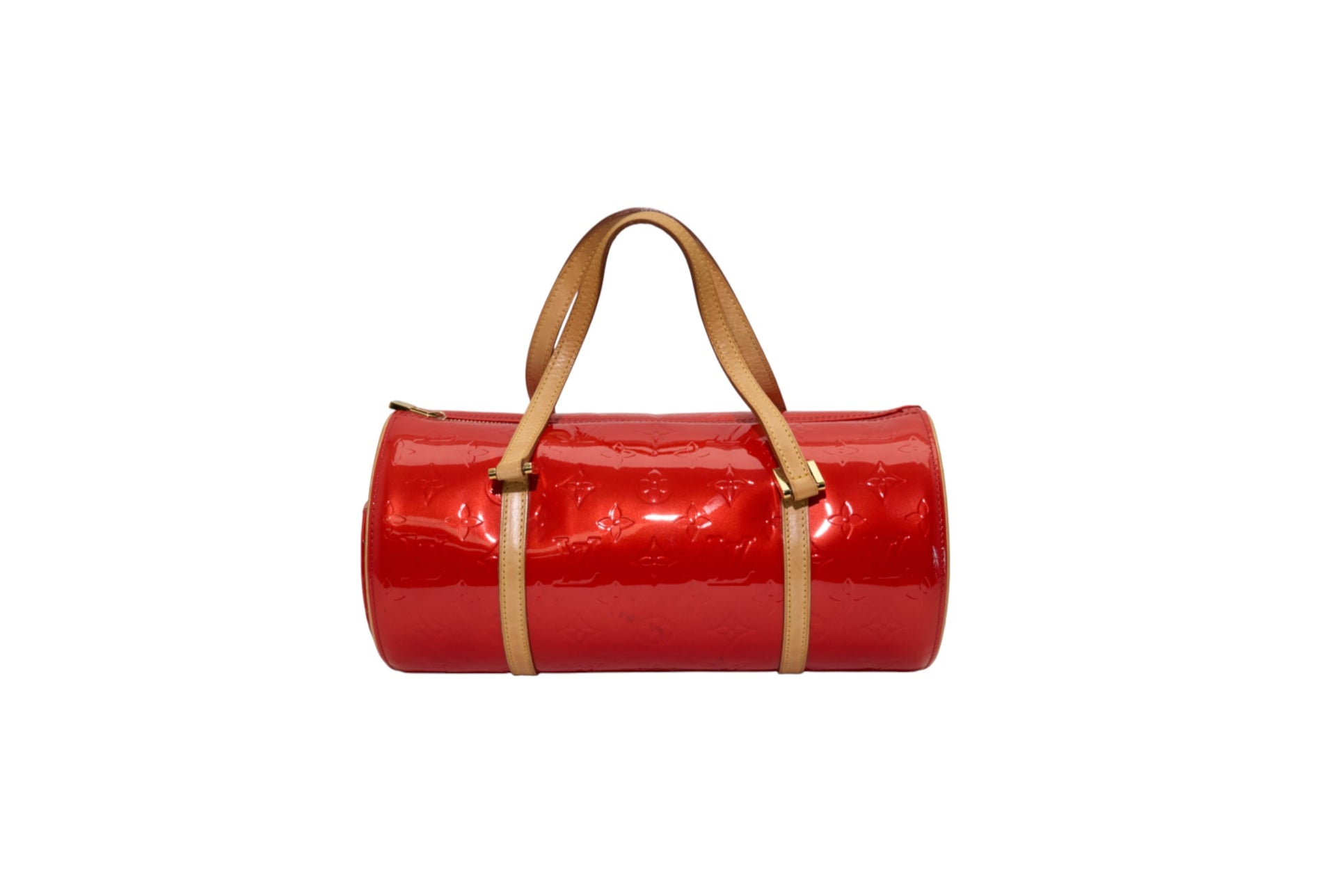 Louis Vuitton Vernis Bedford Red Leather Tote Bag