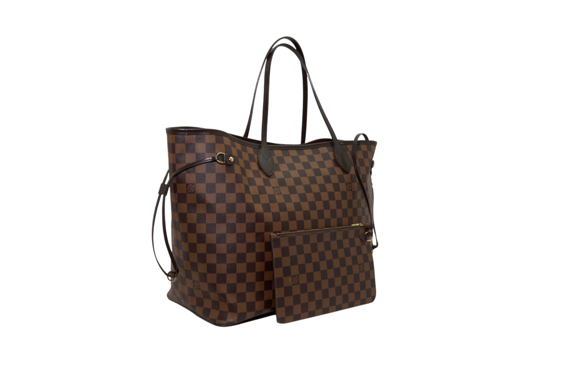 Louis Vuitton Neverfull GM Damier Ebene with Pouch