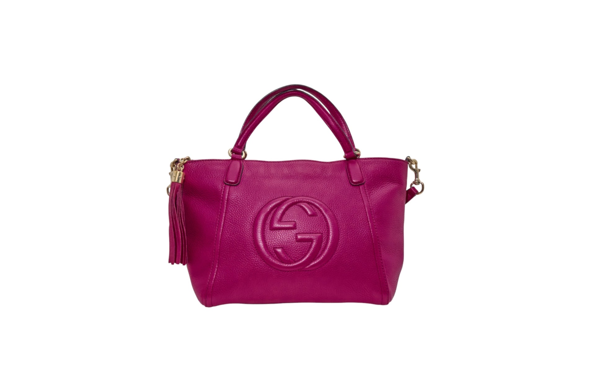Gucci Interlocking G Soho Cellarius Small Pebbled Calfskin Leather