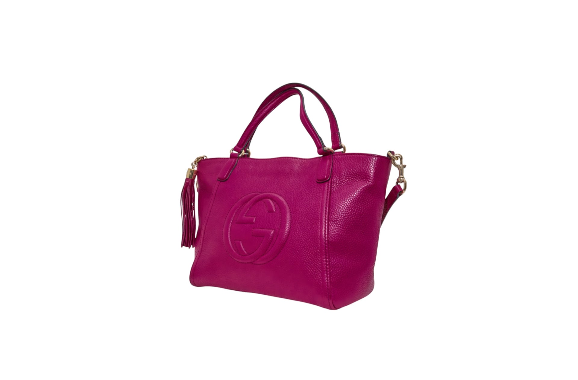 Gucci Interlocking G Soho Cellarius Small Pebbled Calfskin Leather
