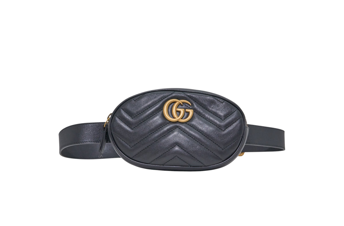 Gucci GG Marmont Matelasse Leather Belt Bag