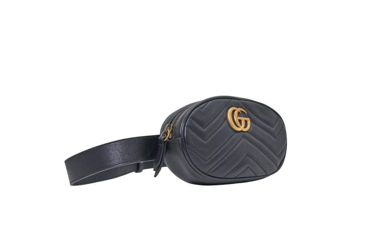 Gucci GG Marmont Matelasse Leather Belt Bag