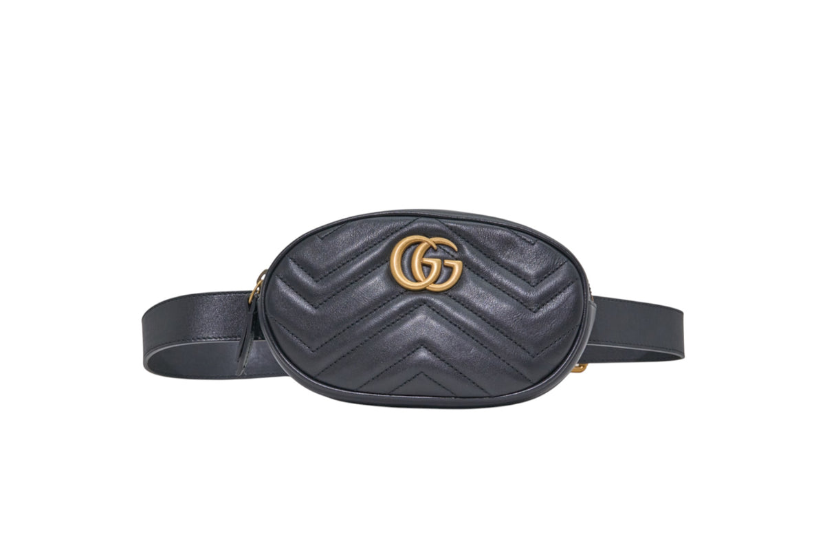 Gucci GG Marmont Matelasse Leather Belt Bag