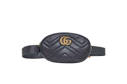 Gucci GG Marmont Matelasse Leather Belt Bag