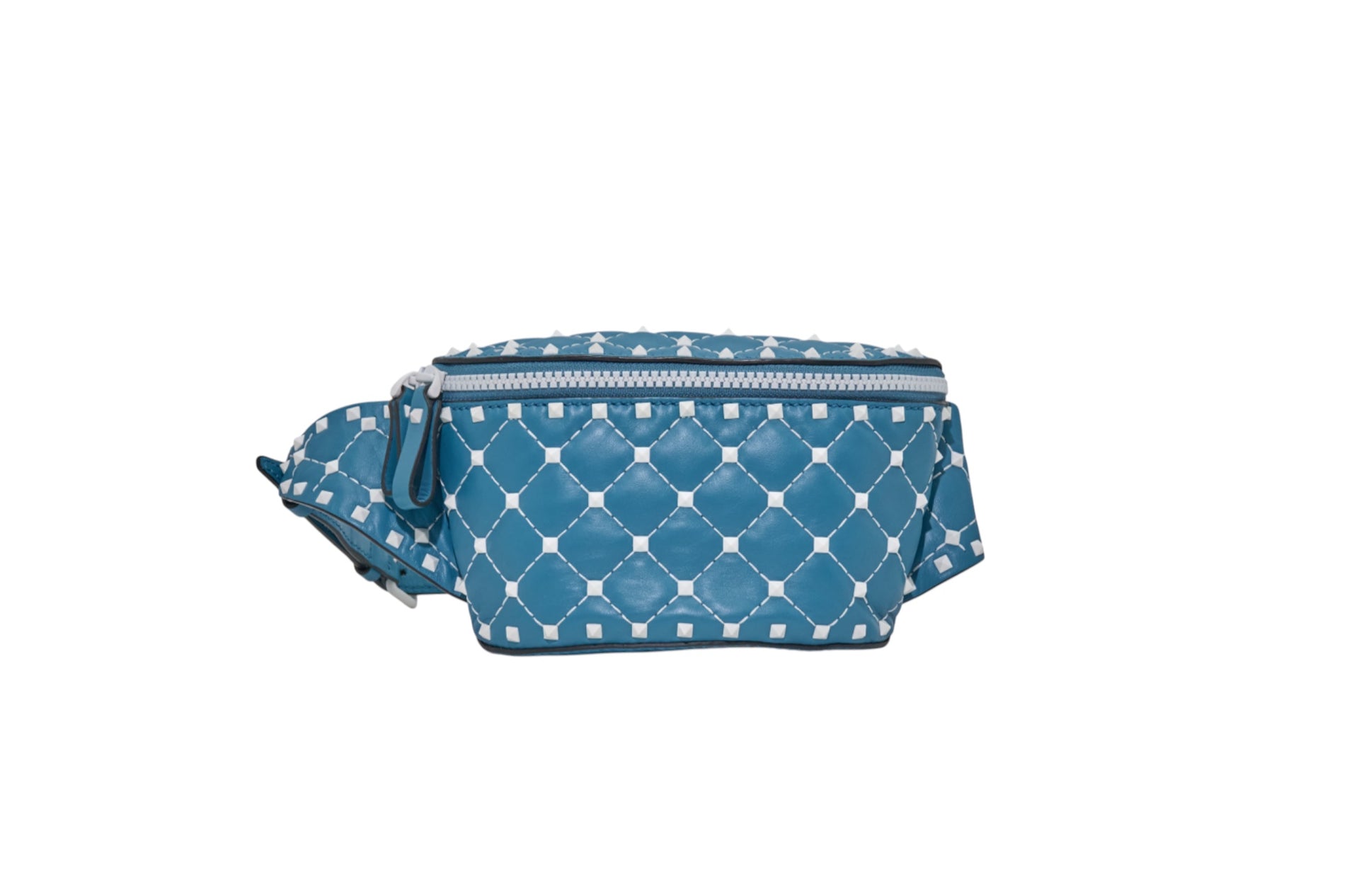 Valentino Rockstud Limited Edition Blue Belt Bag