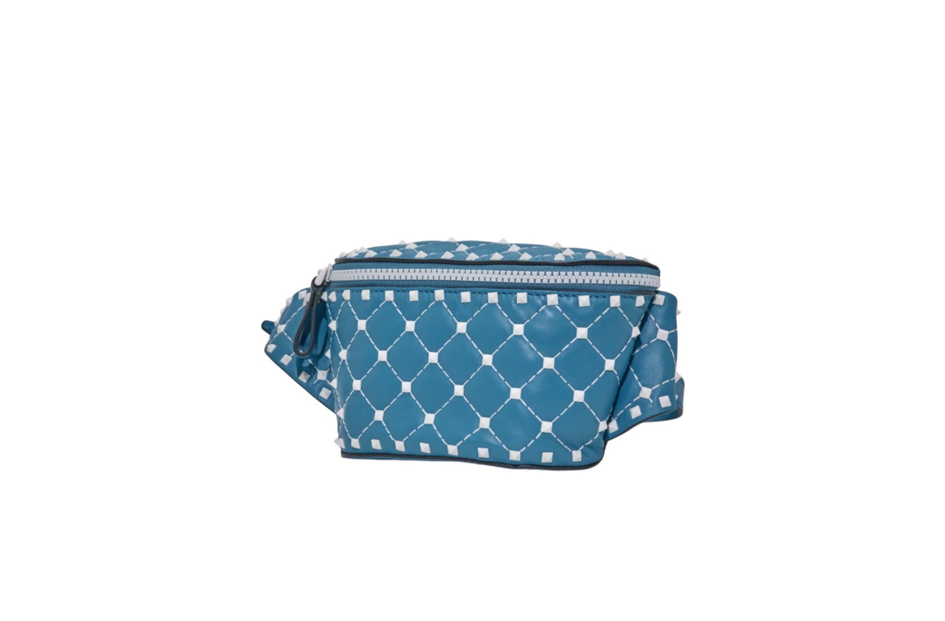 Valentino Rockstud Limited Edition Blue Belt Bag
