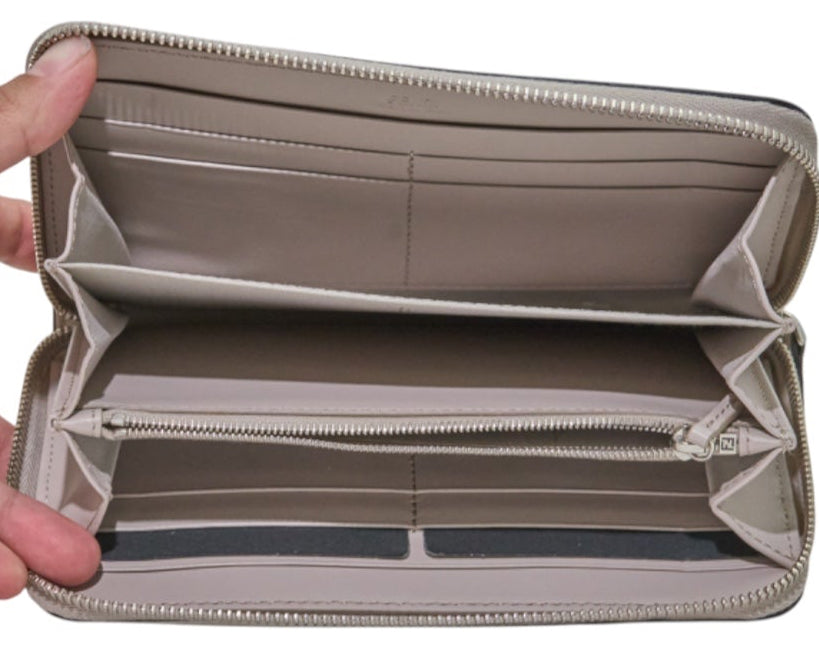 Fendi Faces Owl Wallet Gray