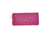 YSL Yves Saint Laurent Pink Zip Wallet