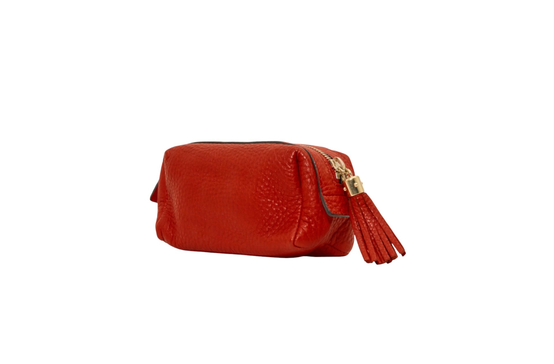 Gucci Red Leather Soho Tassel Bag