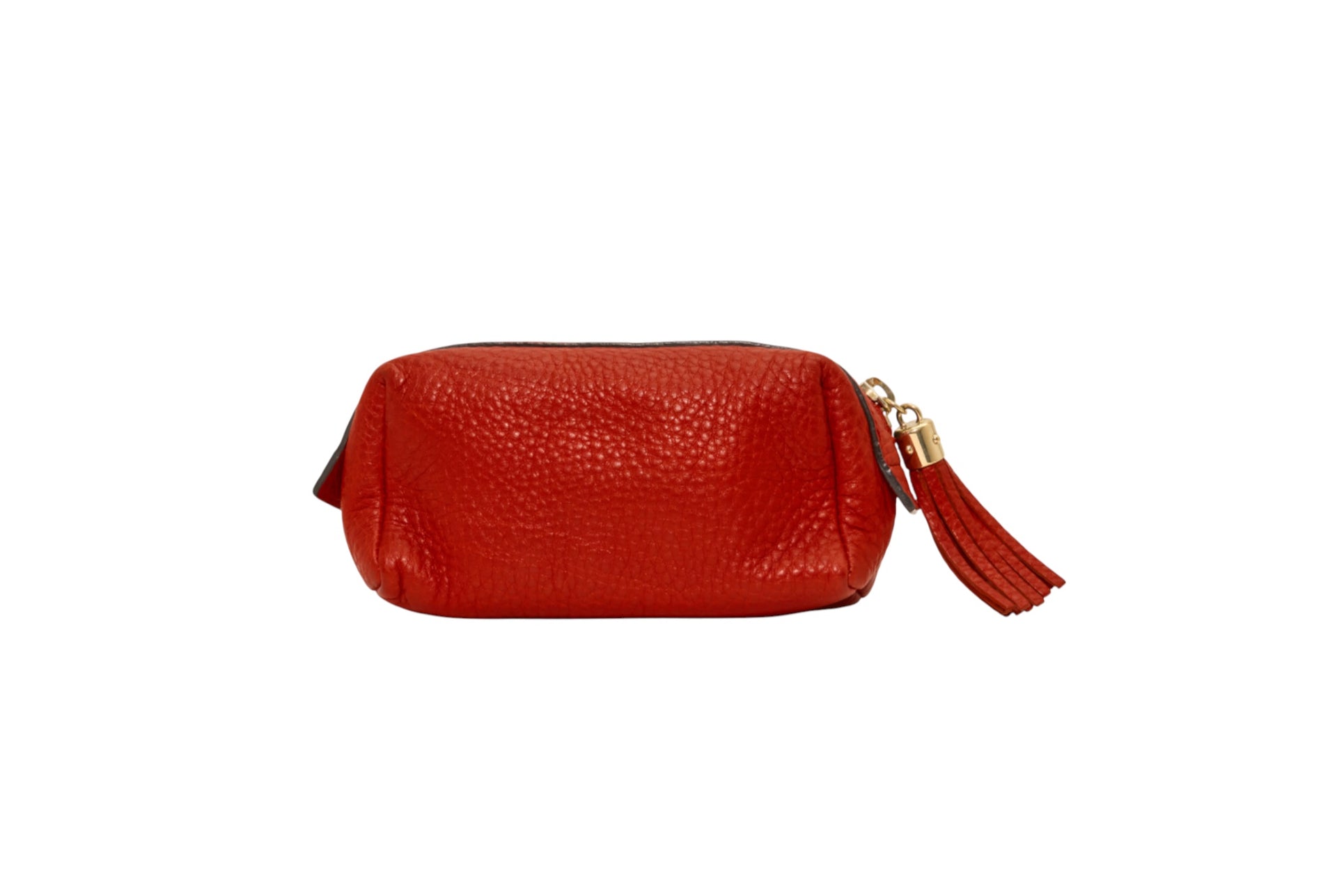 Gucci Red Leather Soho Tassel Bag