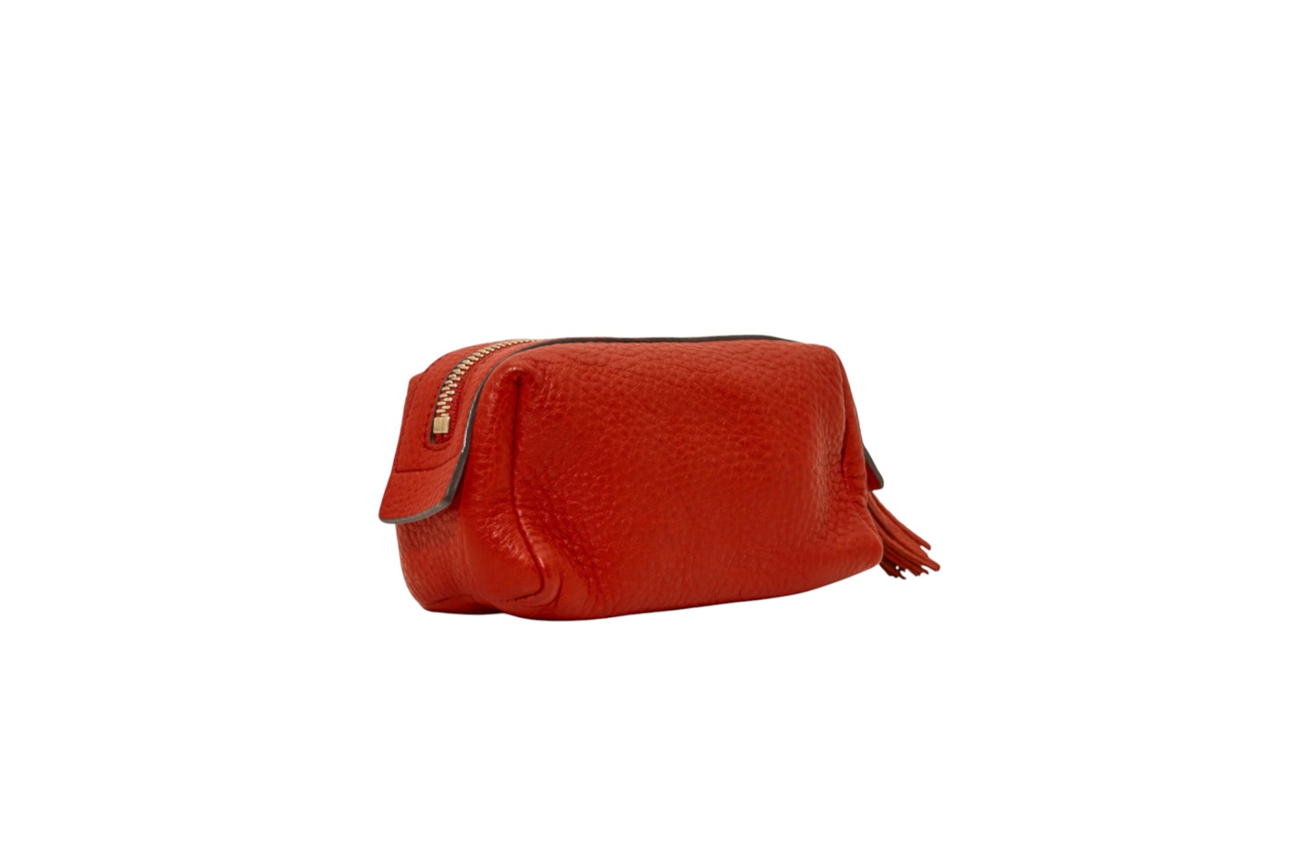 Gucci Red Leather Soho Tassel Bag