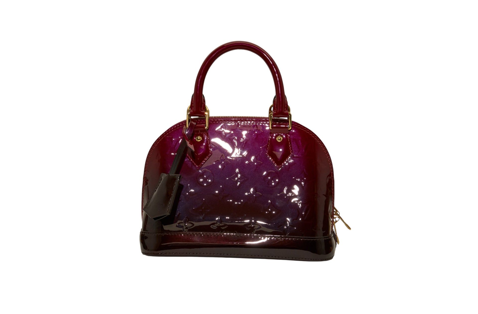Louis Vuitton Alma BB Monogram Vernis Magenta Degrade