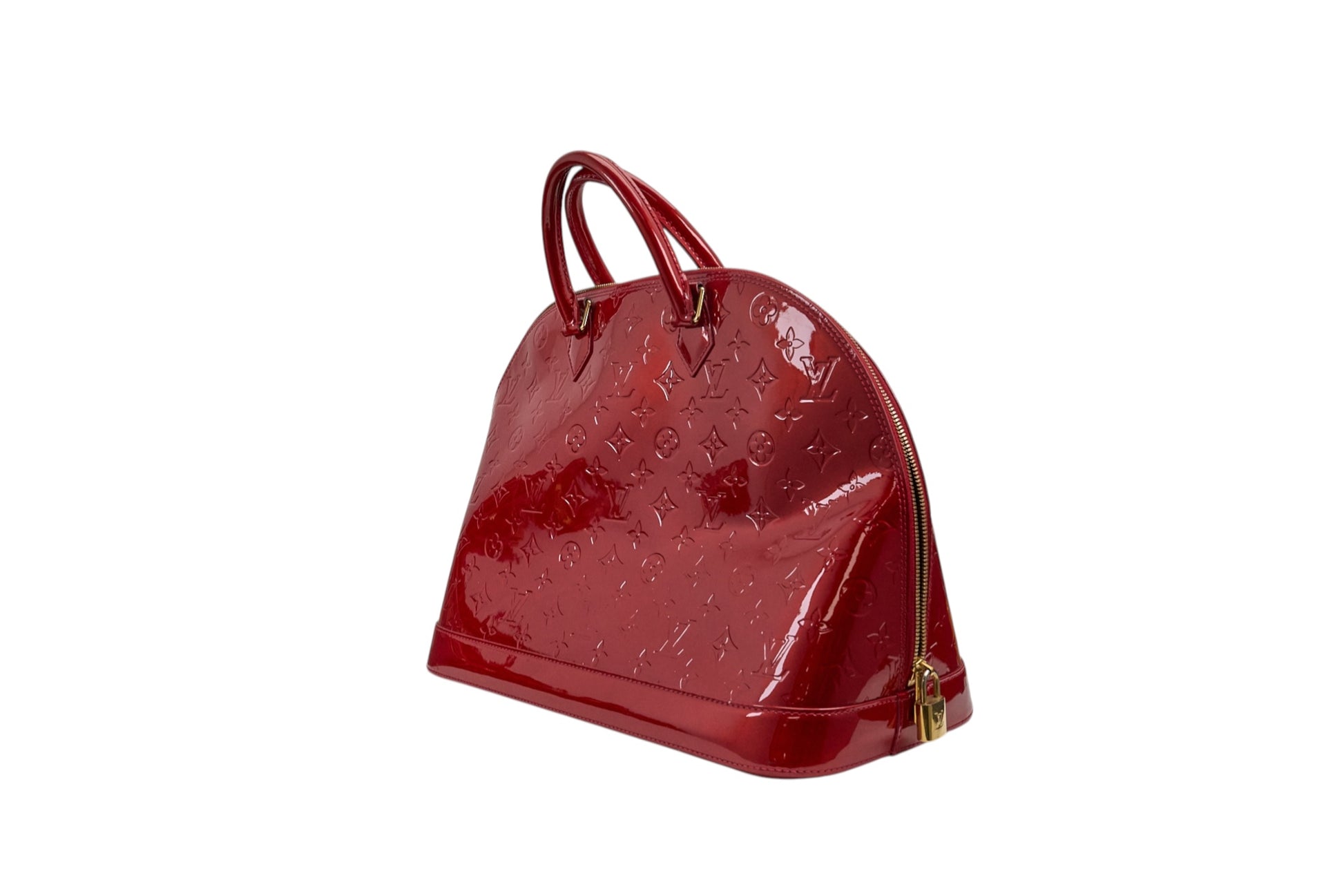 Louis Vuitton Alma GM Monogram Vernis Pomme D'Amour