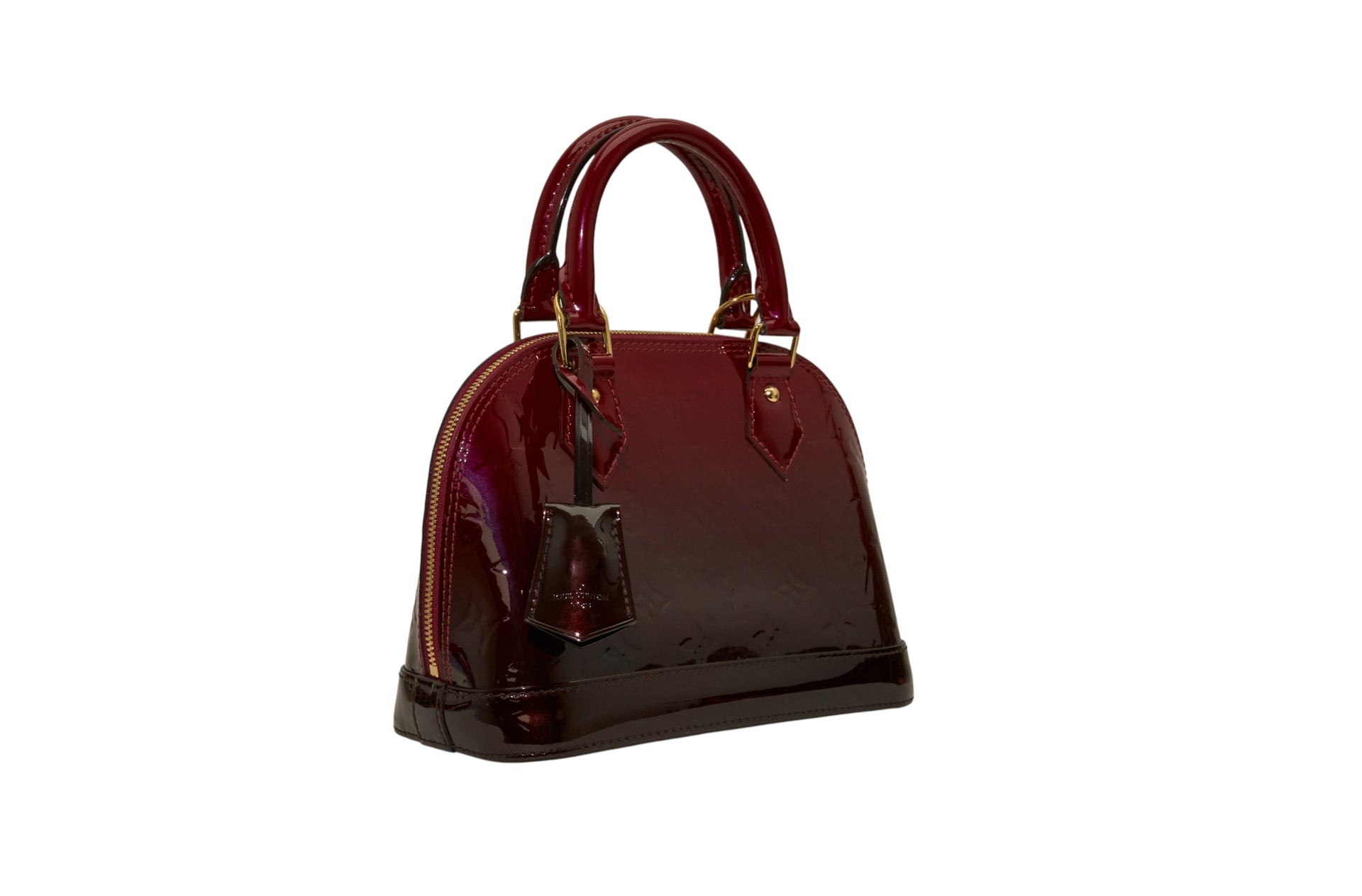 Louis Vuitton Alma BB Monogram Vernis Magenta Degrade