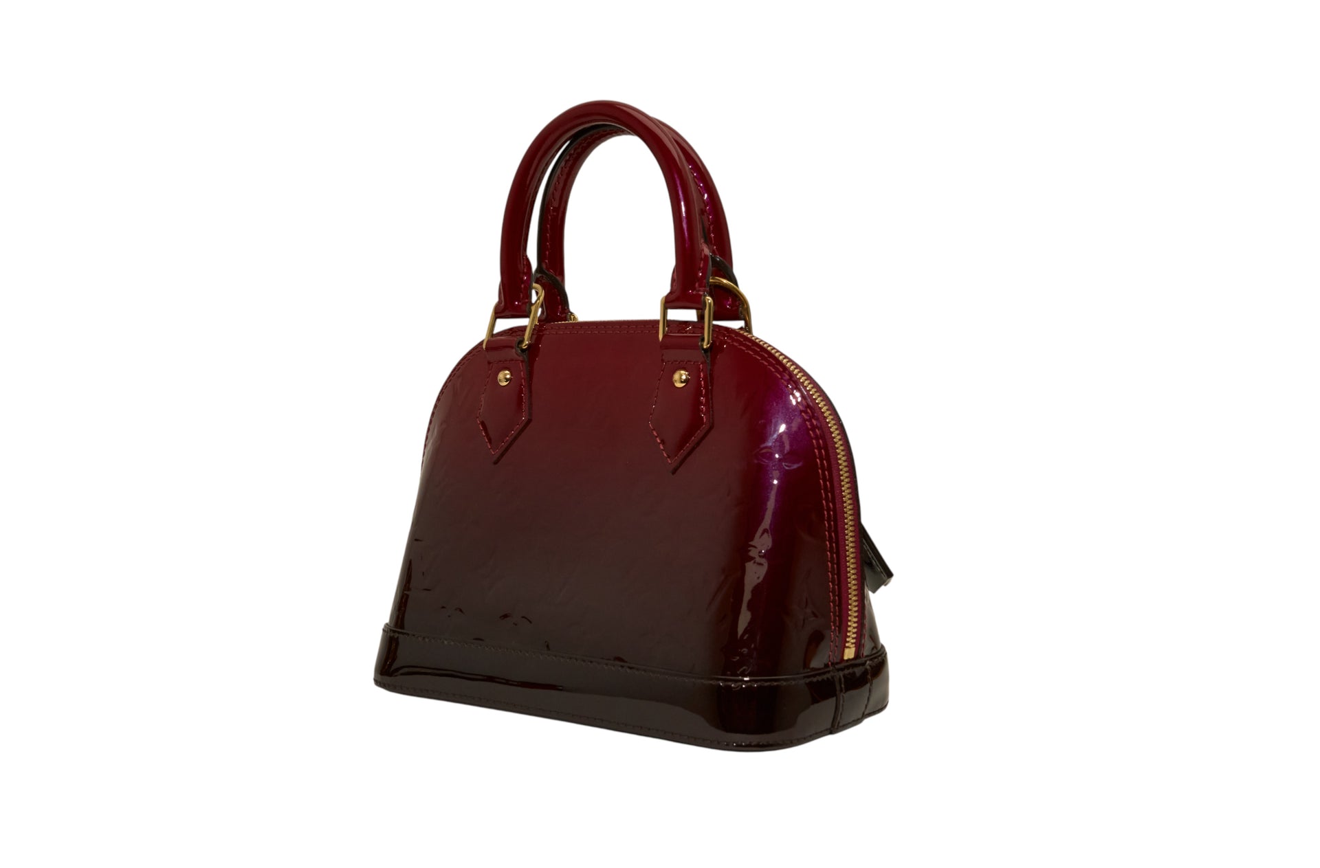 Louis Vuitton Alma BB Monogram Vernis Magenta Degrade