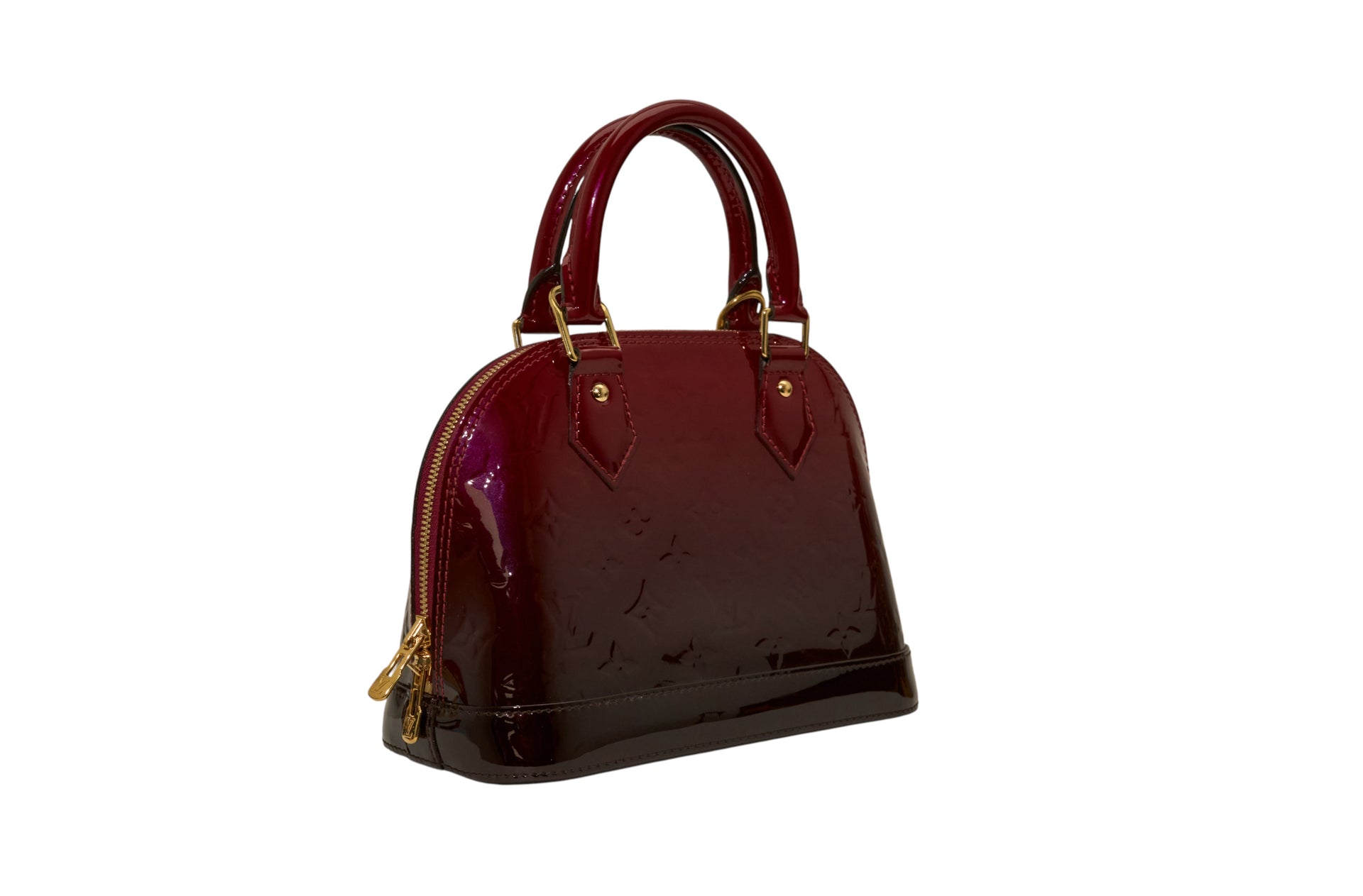 Louis Vuitton Alma BB Monogram Vernis Magenta Degrade
