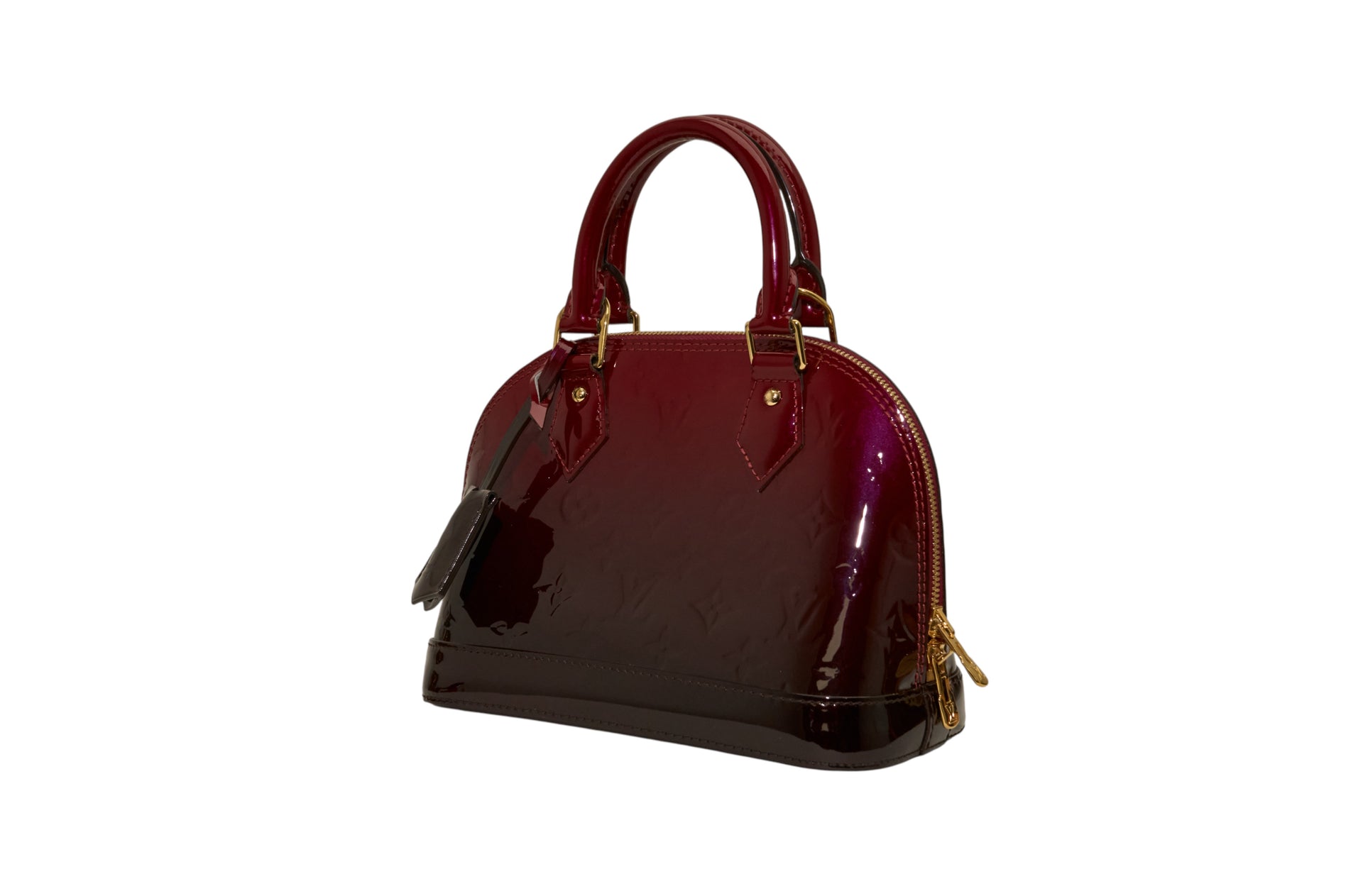 Louis Vuitton Alma BB Monogram Vernis Magenta Degrade