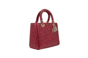Christian Dior Lady Dior Leopard Pattern Leather Bag