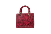 Christian Dior Lady Dior Leopard Pattern Leather Bag