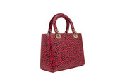 Christian Dior Lady Dior Leopard Pattern Leather Bag