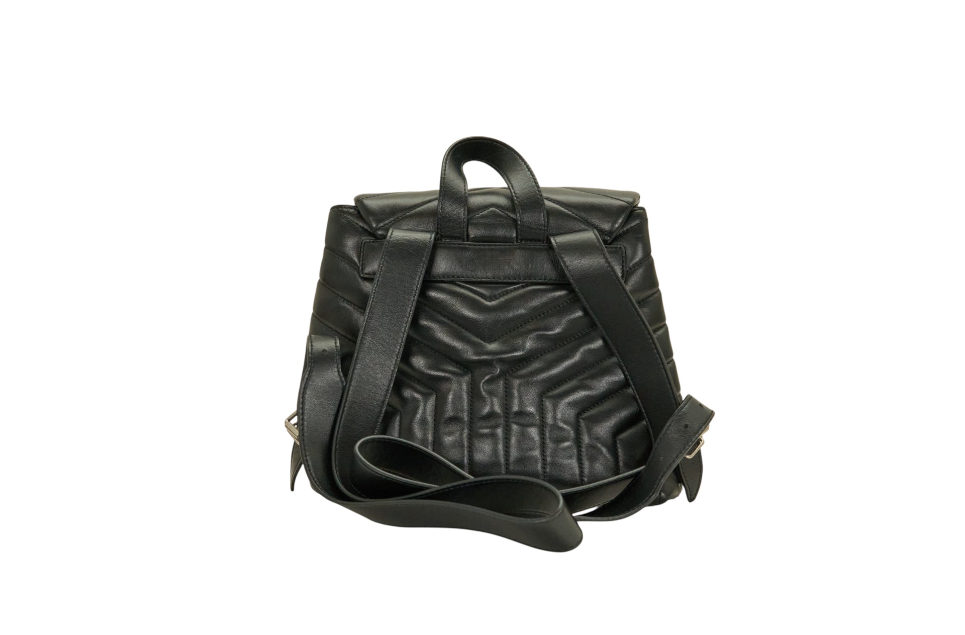 YSL Loulou Backpack in Black Calfskin