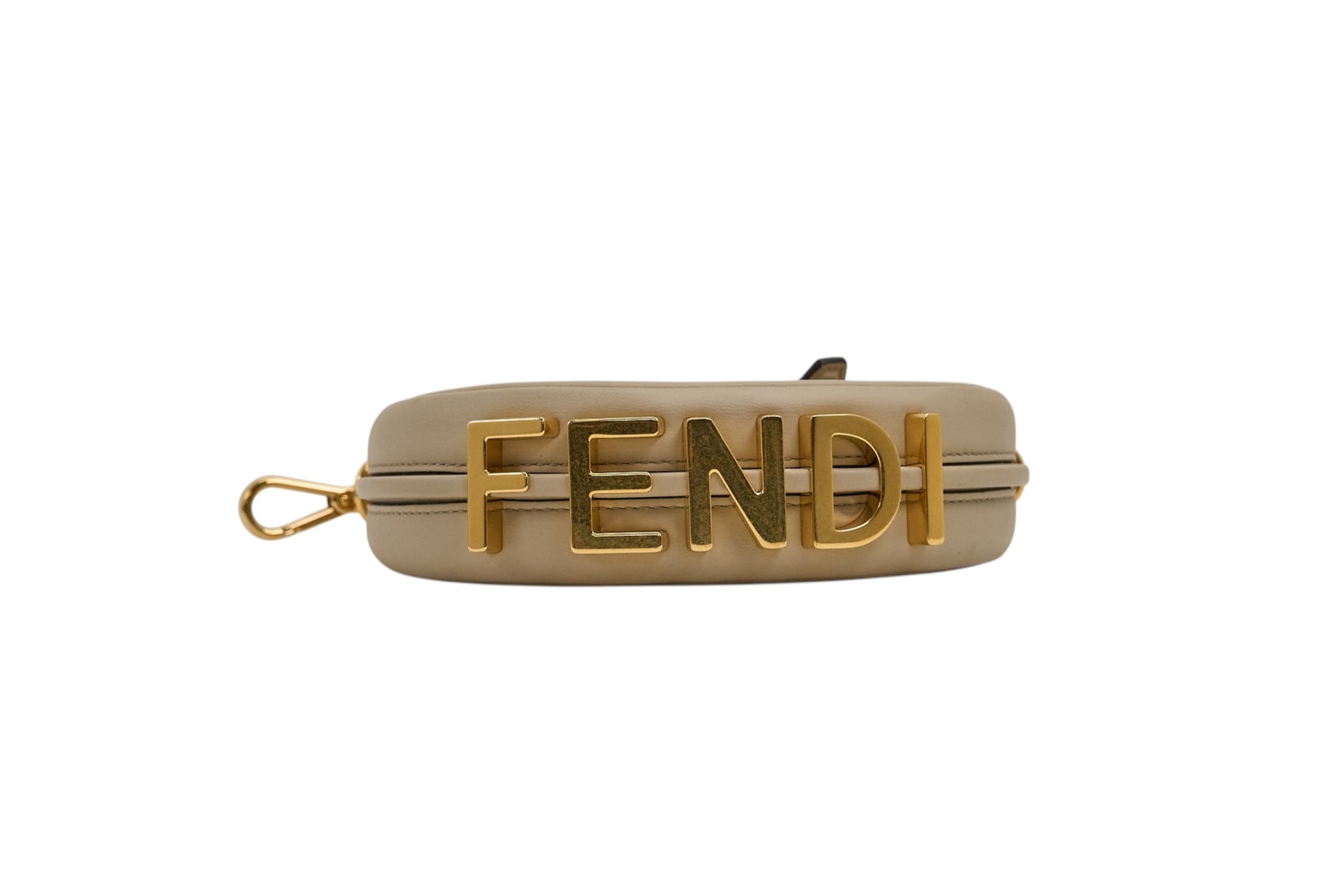 Fendi Fendigraphy Leather Hobo Clutch