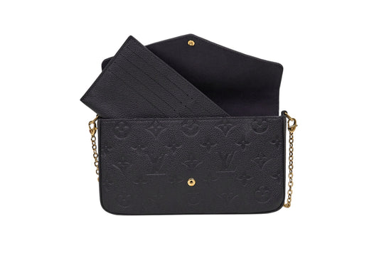 Louis Vuitton Pochette Felicie Monogram Empreinte Noir