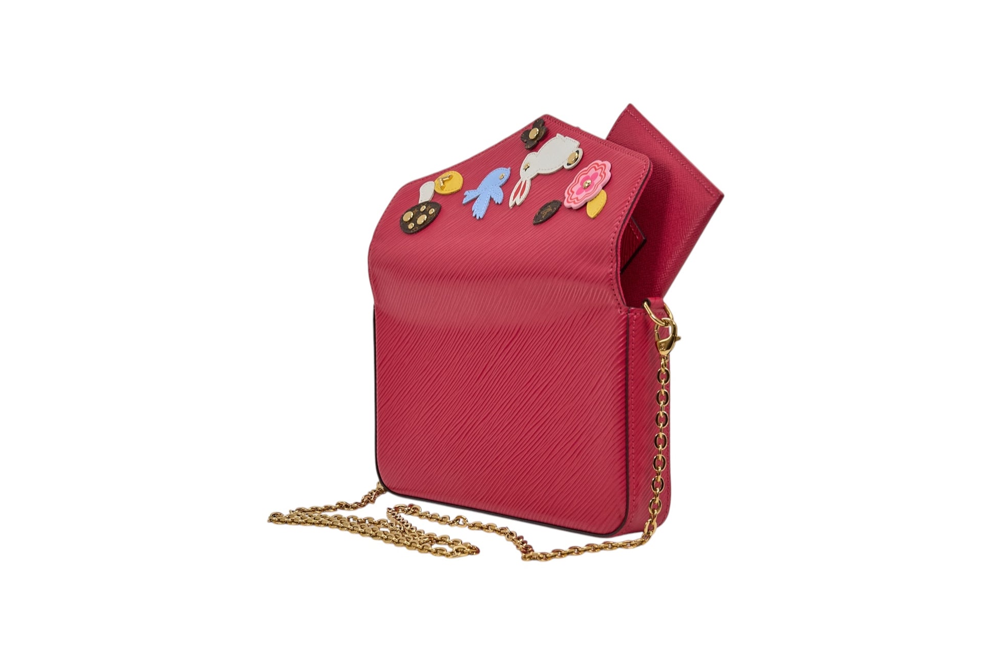 Louis Vuitton Felicie Pochette Epi Easter Bunny Patchwork Fuchsia