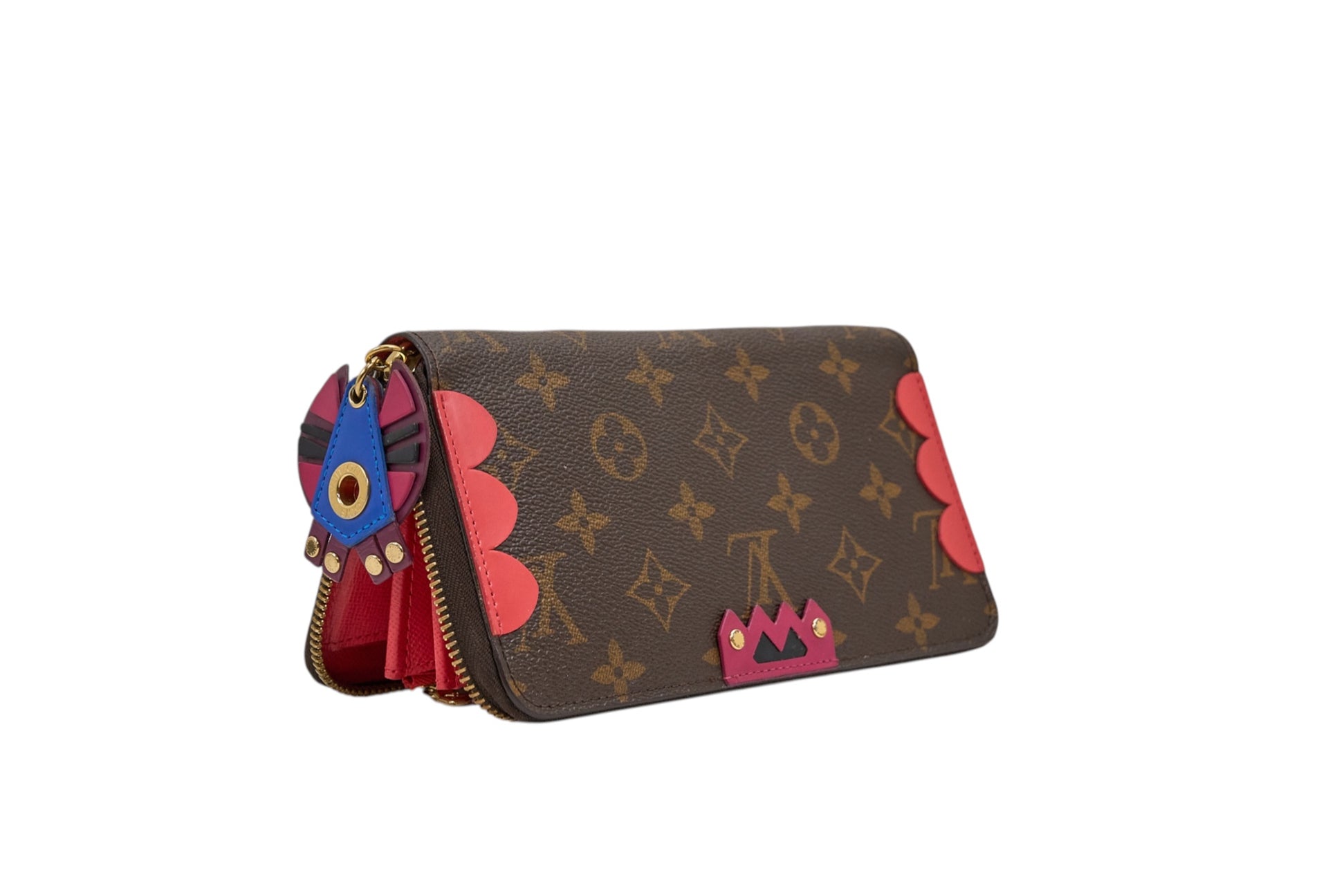 Louis Vuitton Zippy Wallet Monogram Totem Flamingo