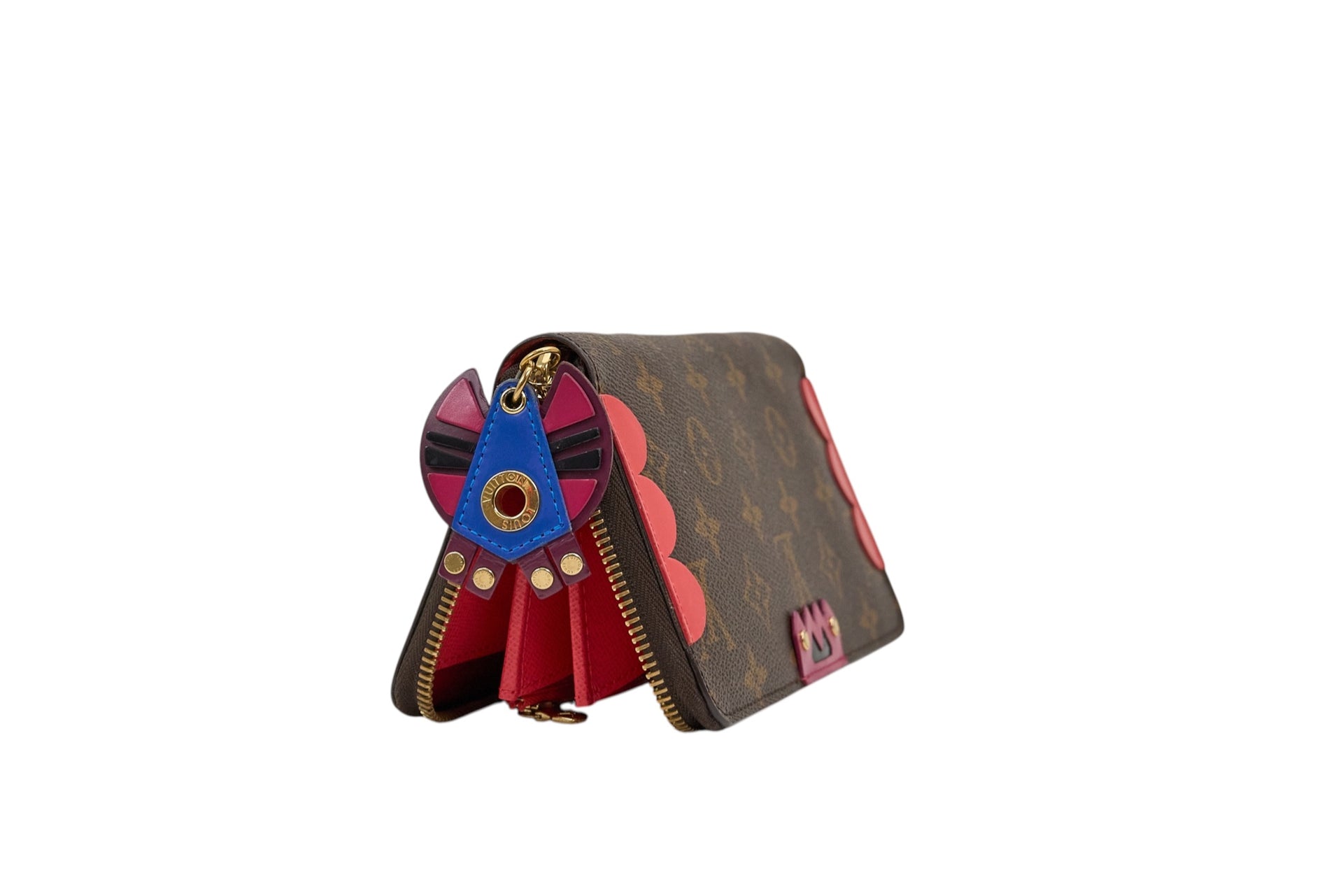 Louis Vuitton Zippy Wallet Monogram Totem Flamingo