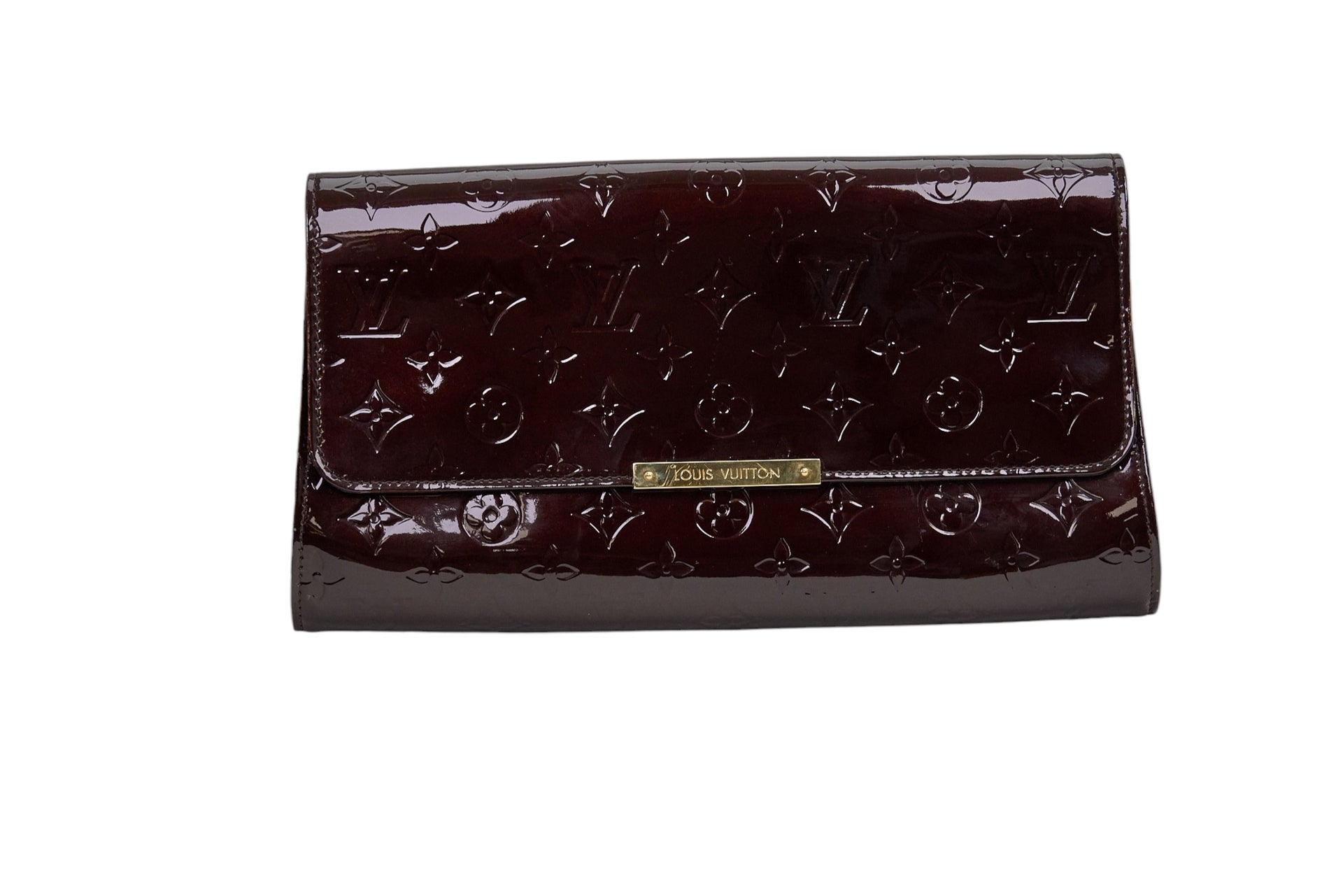 Louis Vuitton Robertson Clutch Monogram Vernis Amarante