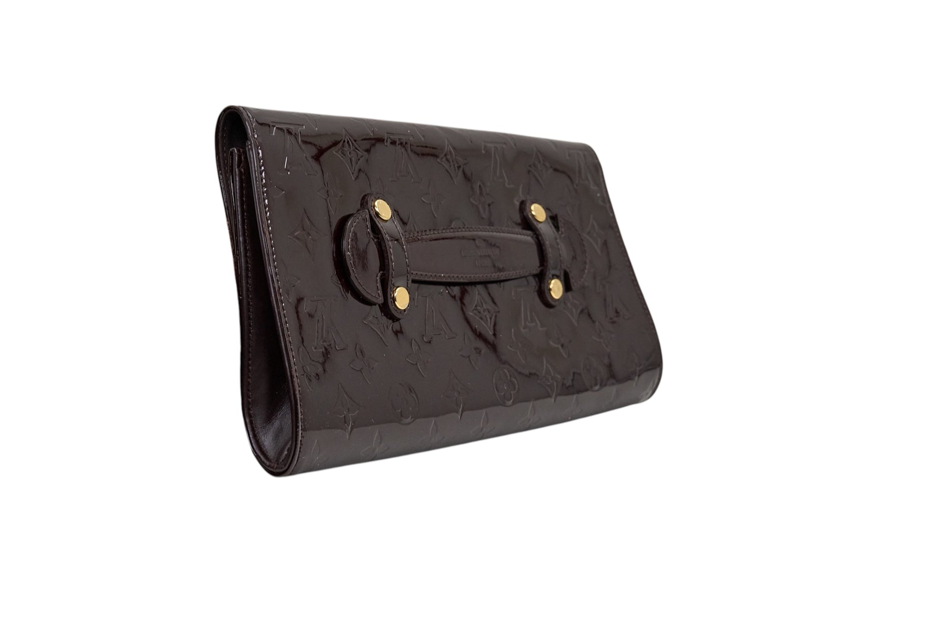 Louis Vuitton Robertson Clutch Monogram Vernis Amarante