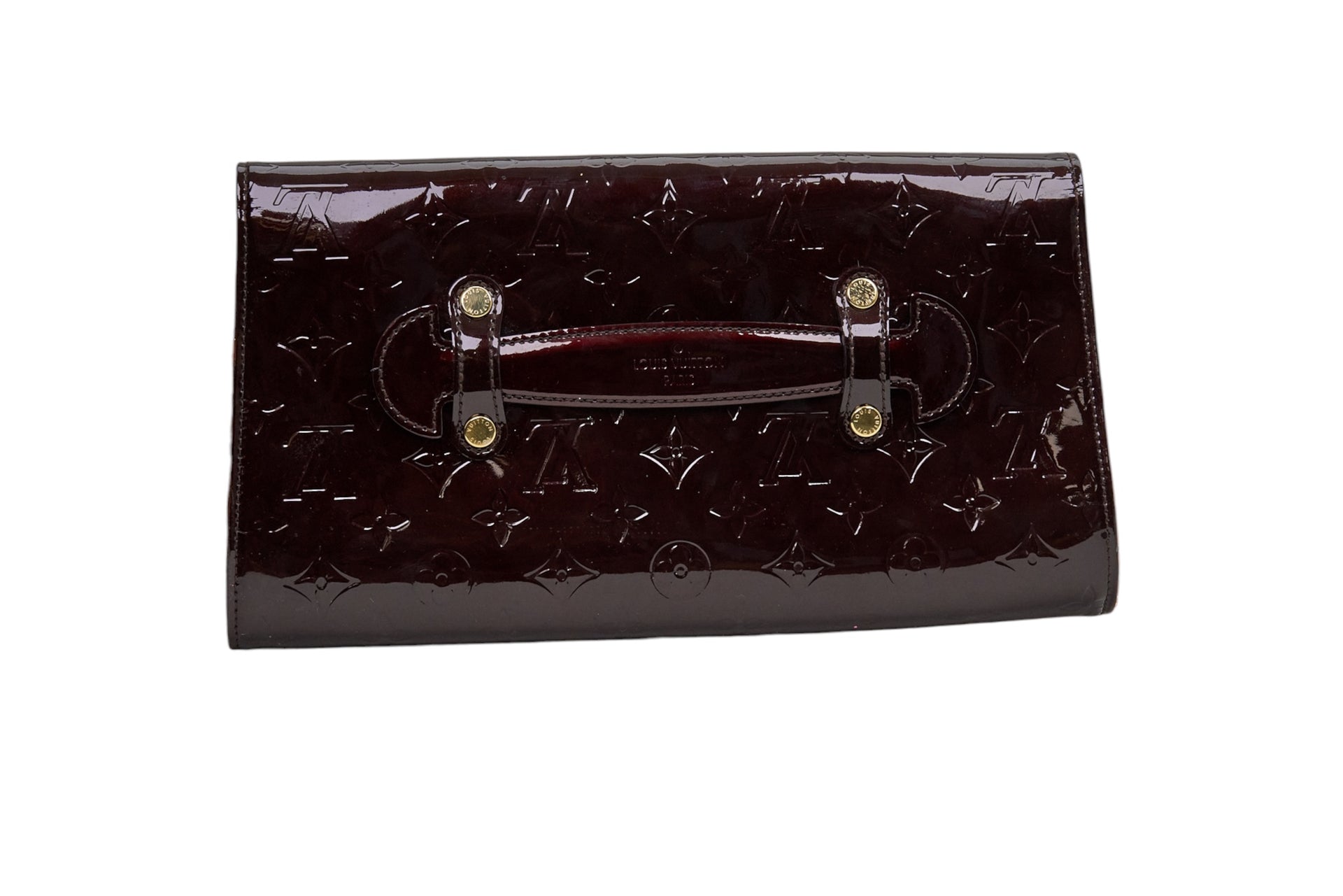 Louis Vuitton Robertson Clutch Monogram Vernis Amarante