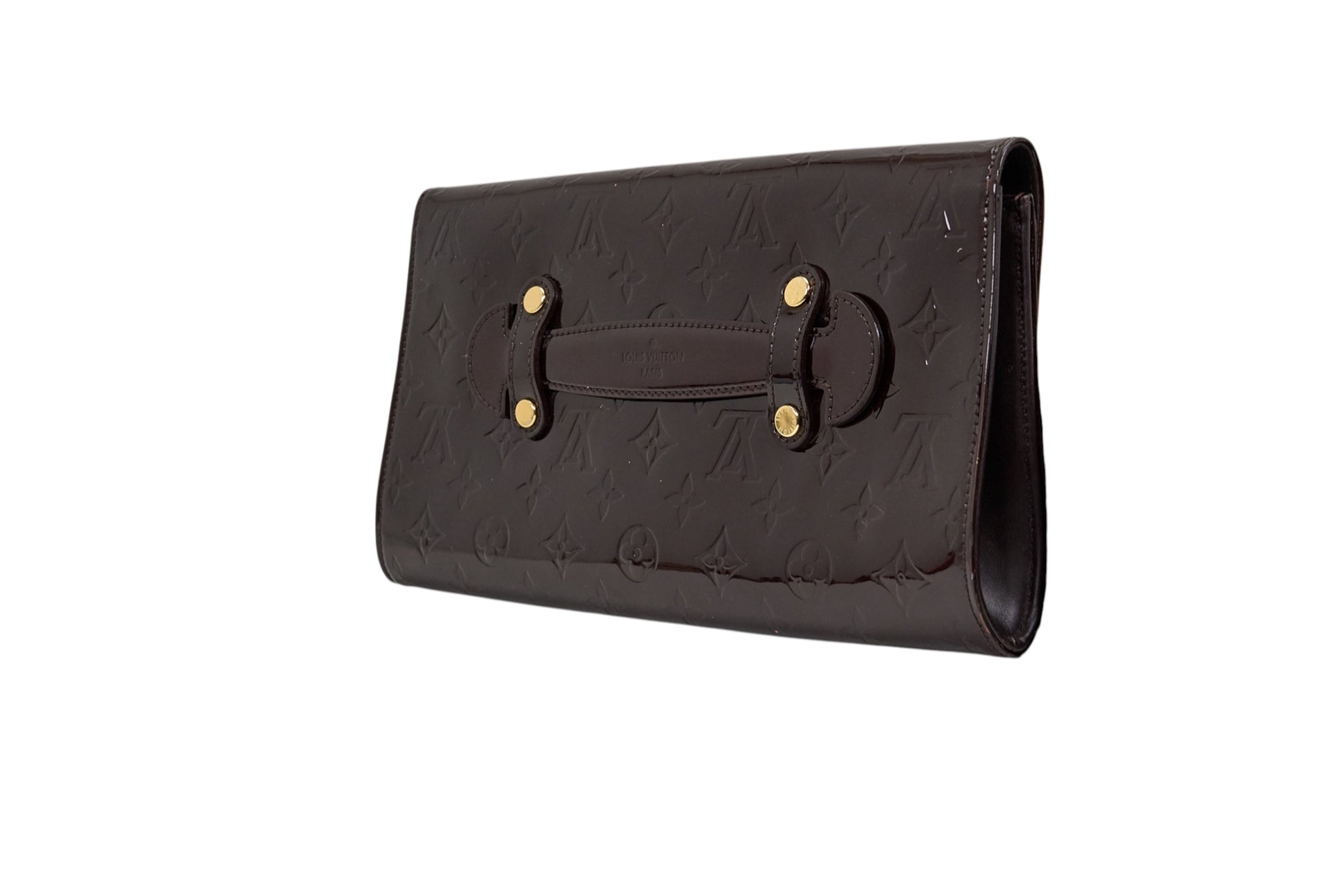 Louis Vuitton Robertson Clutch Monogram Vernis Amarante