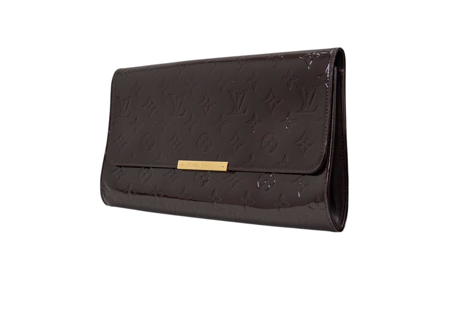 Louis Vuitton Robertson Clutch Monogram Vernis Amarante