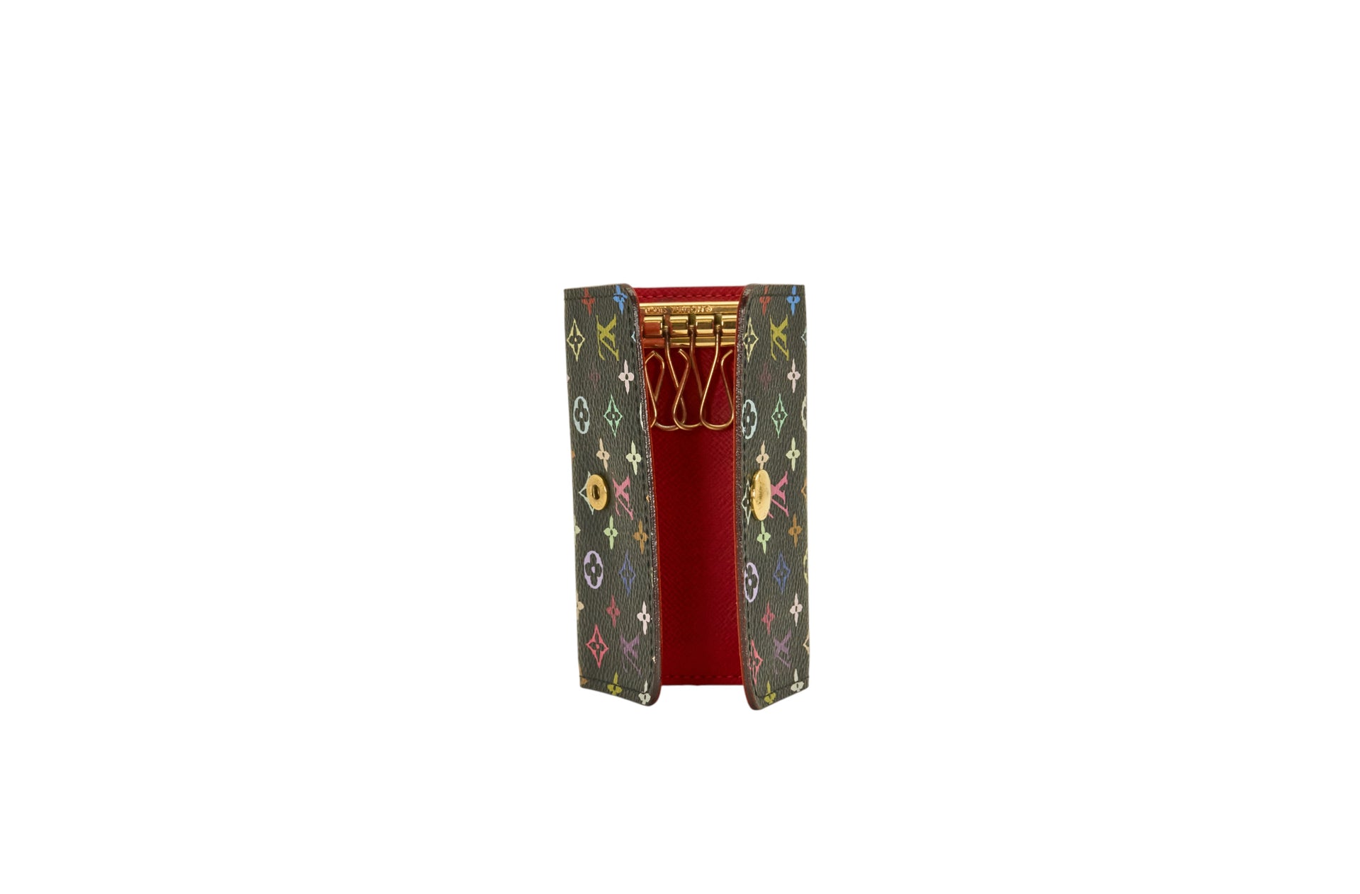 Louis Vuitton Monogram Multicolor Multicles 4 Key Holder Black