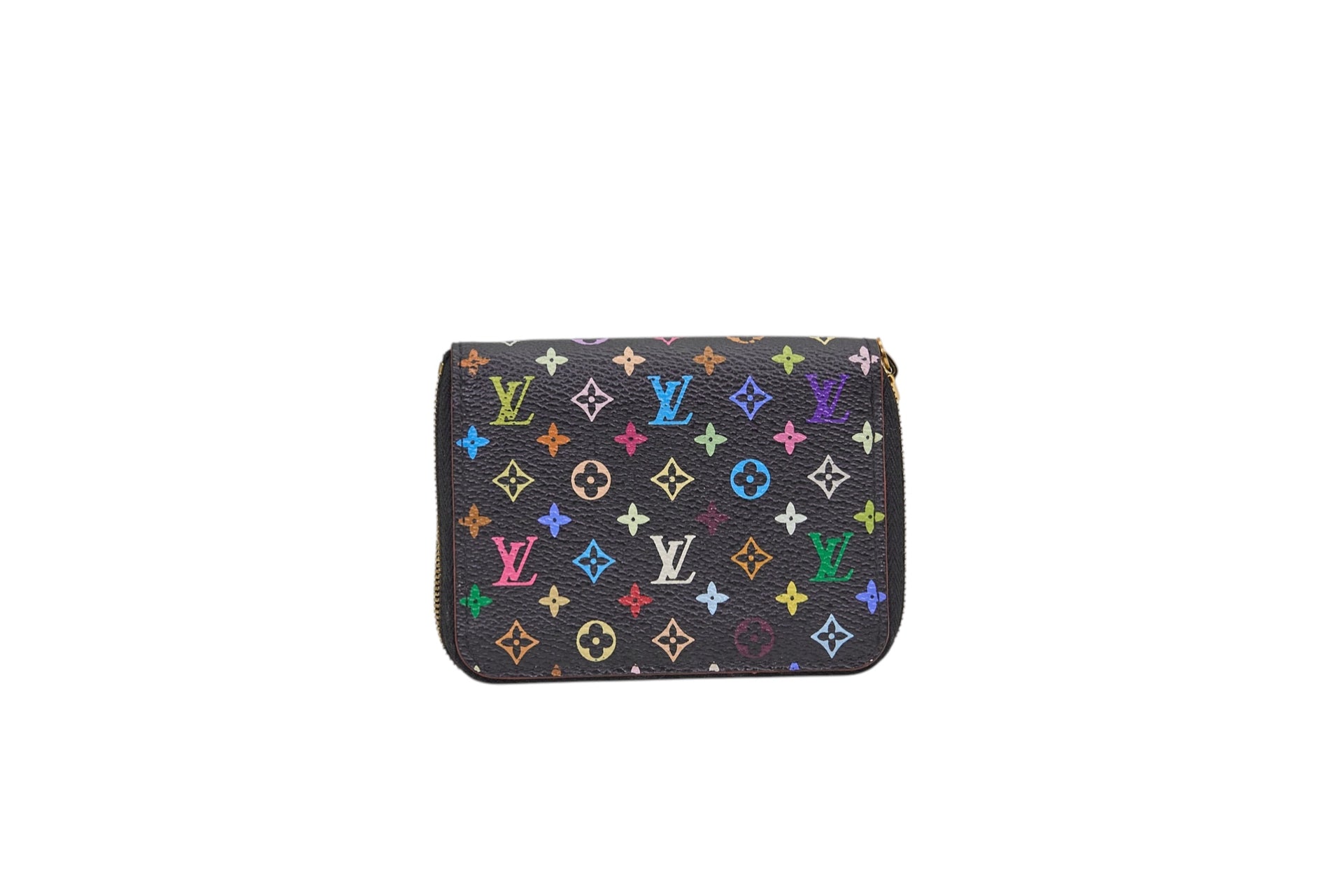 Louis Vuitton Zippy Coin Purse Monogram Multicolore Noir