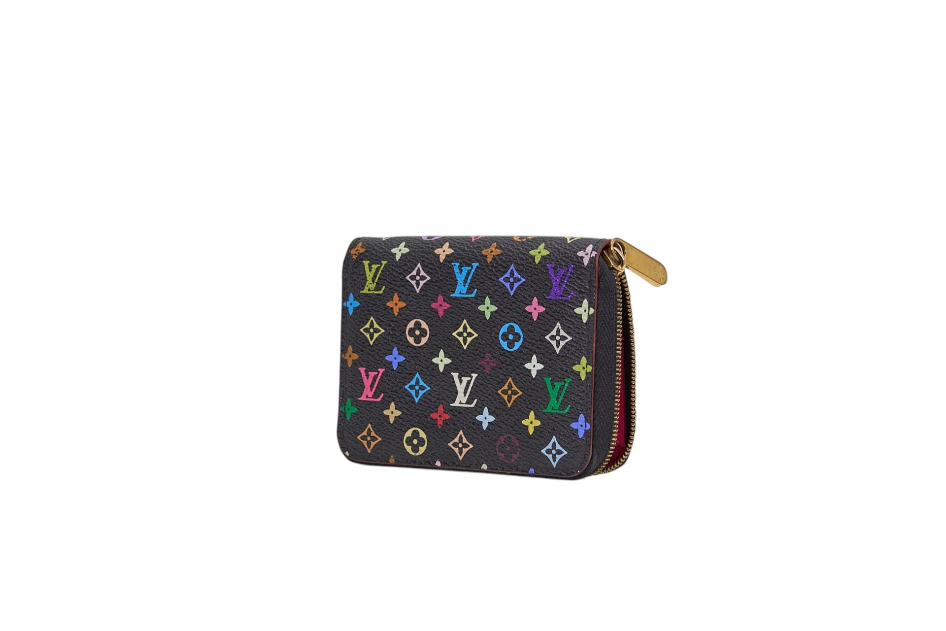 Louis Vuitton Zippy Coin Purse Monogram Multicolore Noir