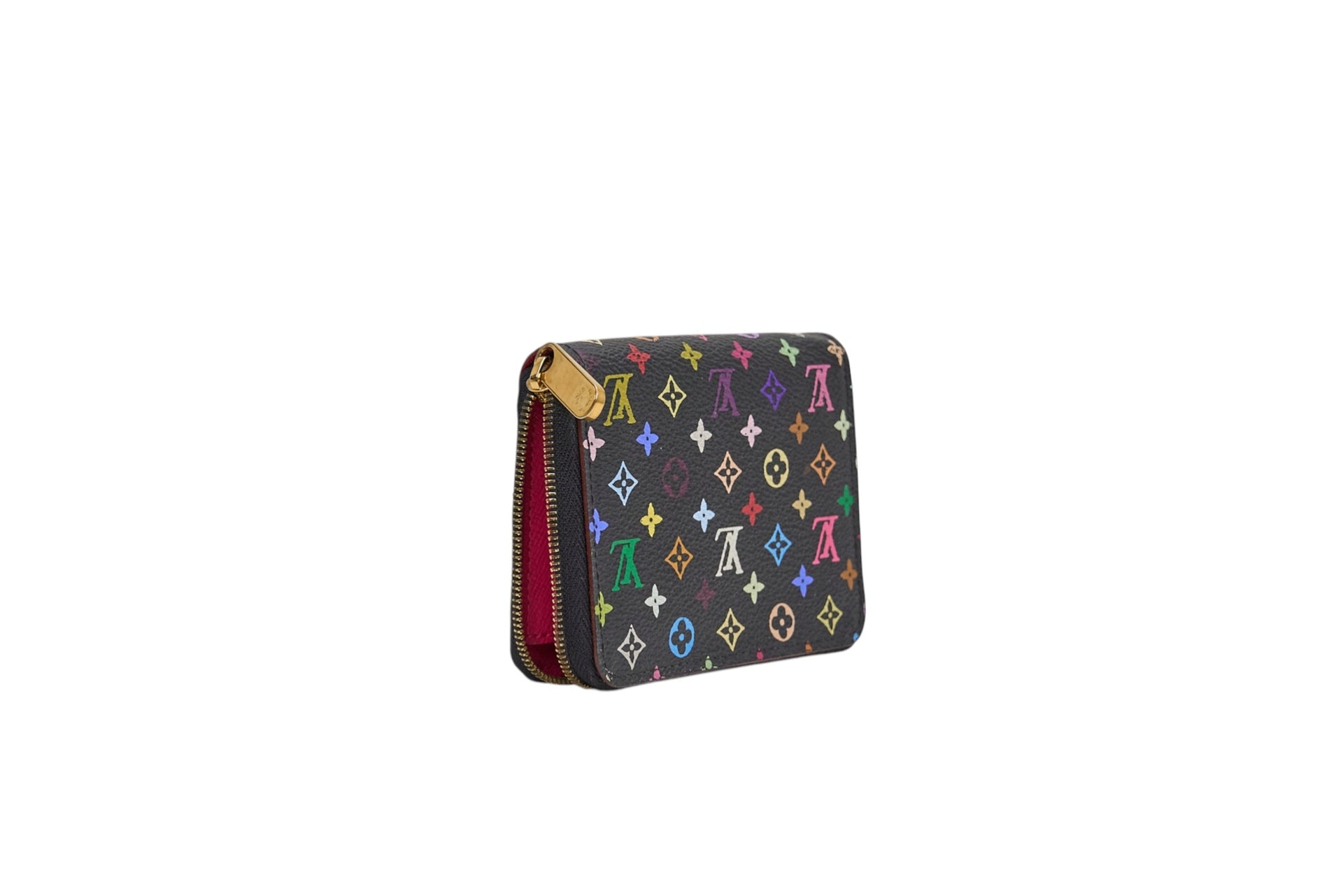 Louis Vuitton Zippy Coin Purse Monogram Multicolore Noir