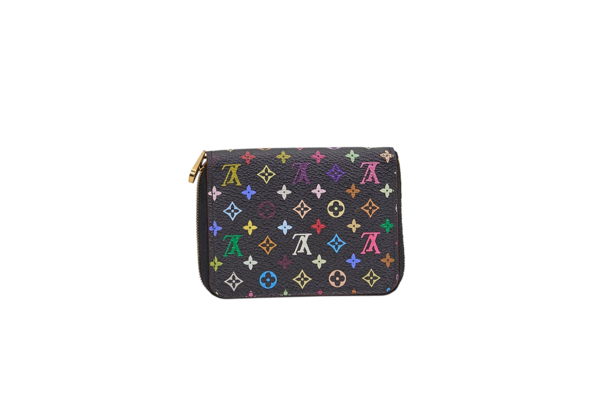 Louis Vuitton Zippy Coin Purse Monogram Multicolore Noir
