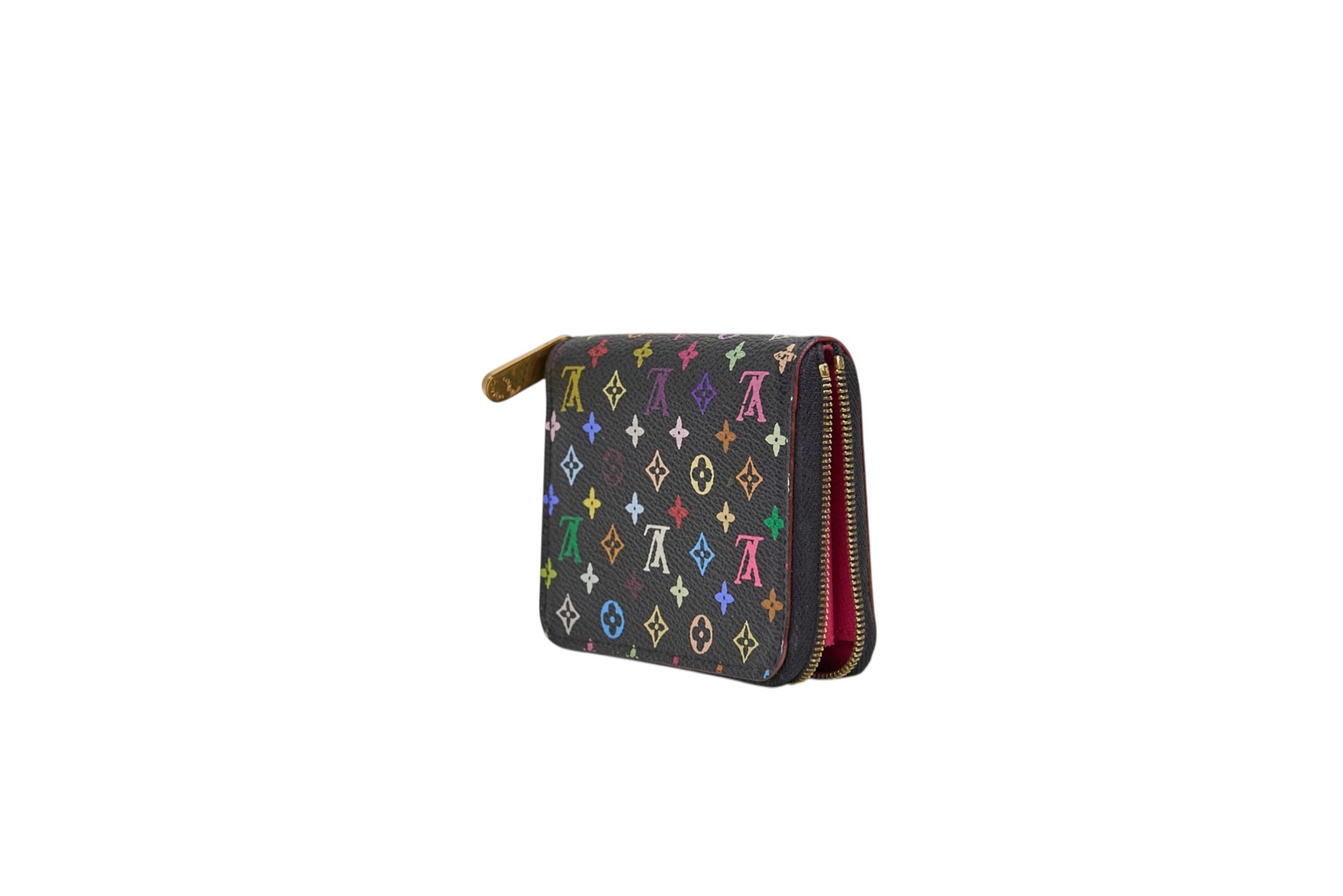 Louis Vuitton Zippy Coin Purse Monogram Multicolore Noir