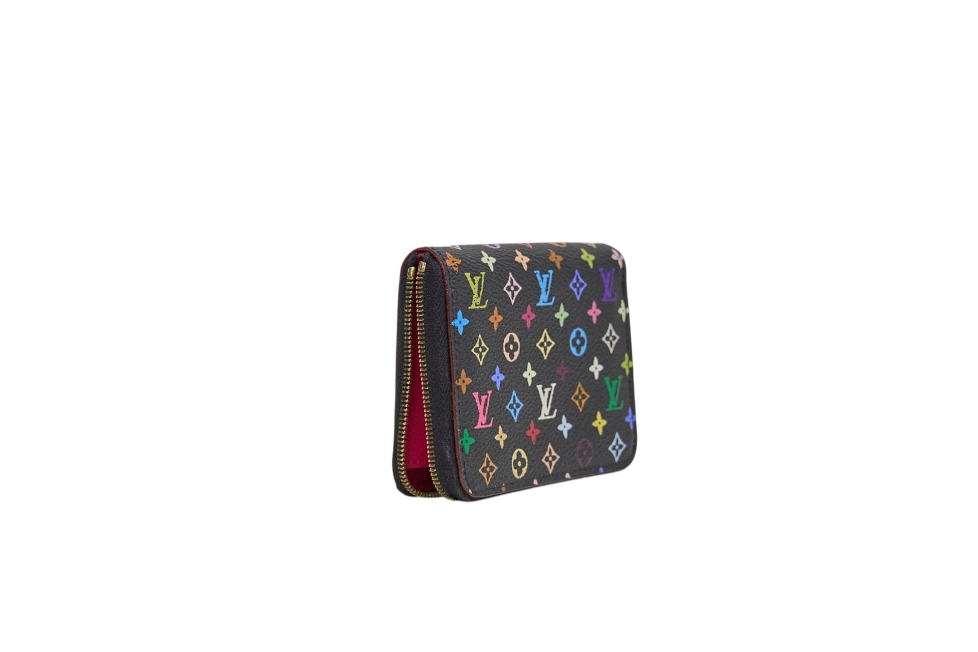 Louis Vuitton Zippy Coin Purse Monogram Multicolore Noir