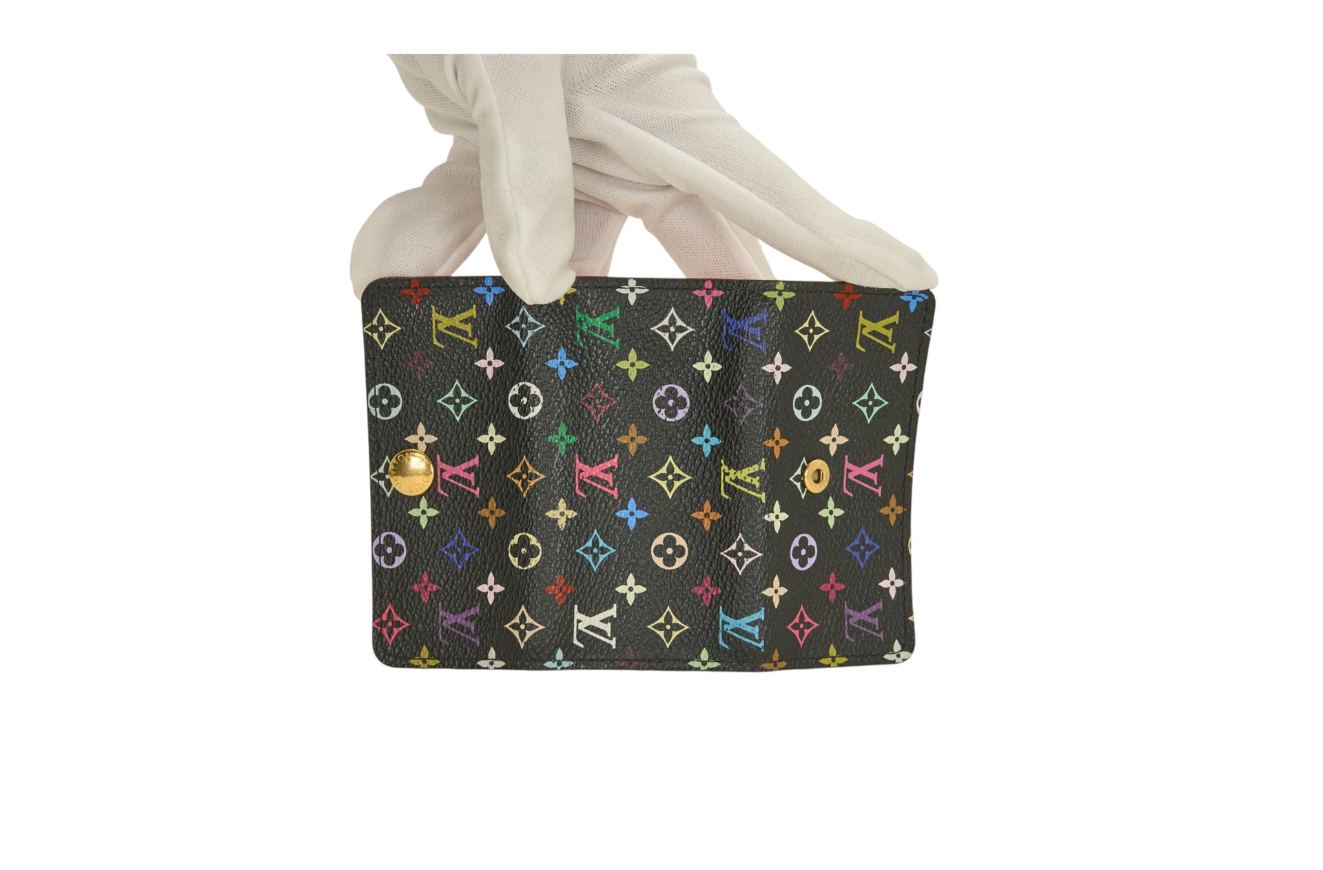 Louis Vuitton Monogram Multicolor Multicles 4 Key Holder Black