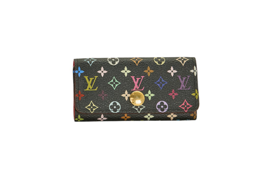 Louis Vuitton Monogram Multicolor Multicles 4 Key Holder Black